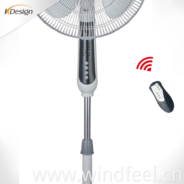 Movable 16 inch large outdoor pedestal fan high-grade high speed standing fan with remote control and timer